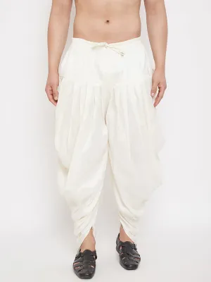 VM BY Vastramay Men's Cream Dhoti Pants