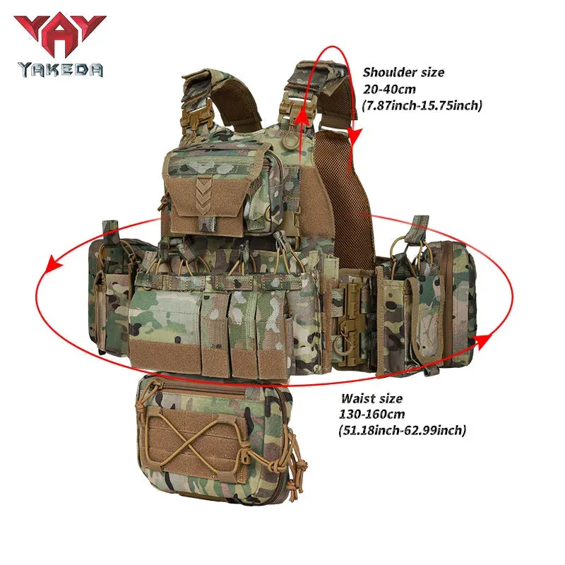 VT-8833TB YAKEDA Camouflage Tactical Vest Outdoor CS Military Tactical Vest Multifunctional Tactical Vests