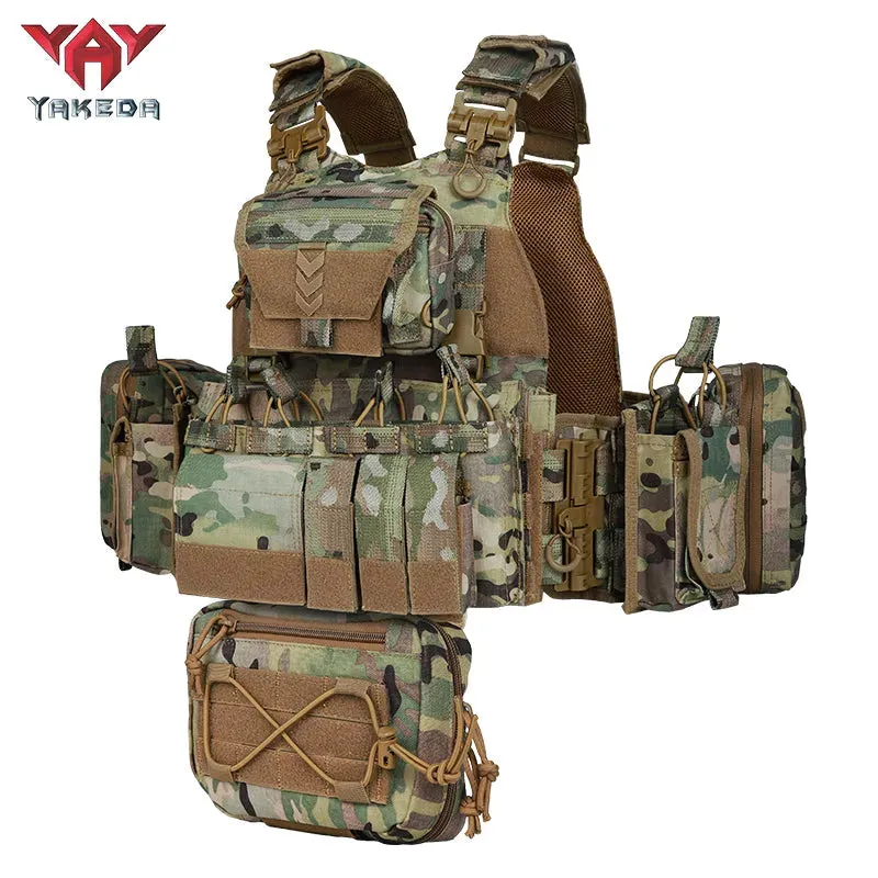 VT-8833TB YAKEDA Camouflage Tactical Vest Outdoor CS Military Tactical Vest Multifunctional Tactical Vests