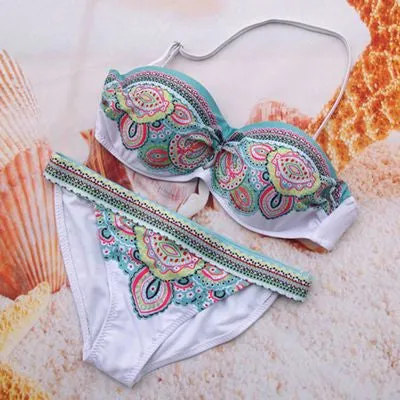 Women Bikini Sexy Padded Top Swimsuit Sets Fashion Swimwear Women Sexy Bikini