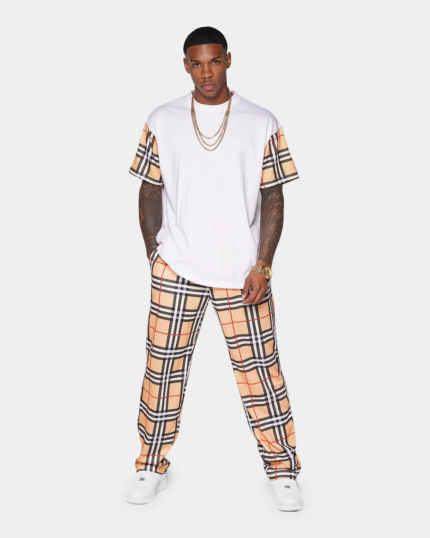 XXIII Tarkan Check Pants Mustard