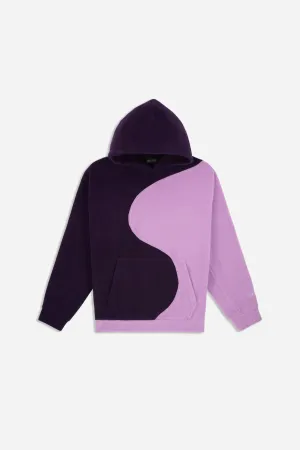 YINYANG FLEECE HOODY LILAC